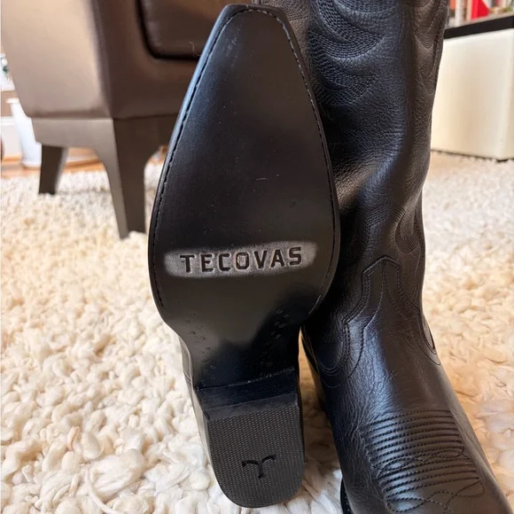 NWT Tecovas Annie Midnight Cowhide Cowgirl Boots - Picture 4 of 5